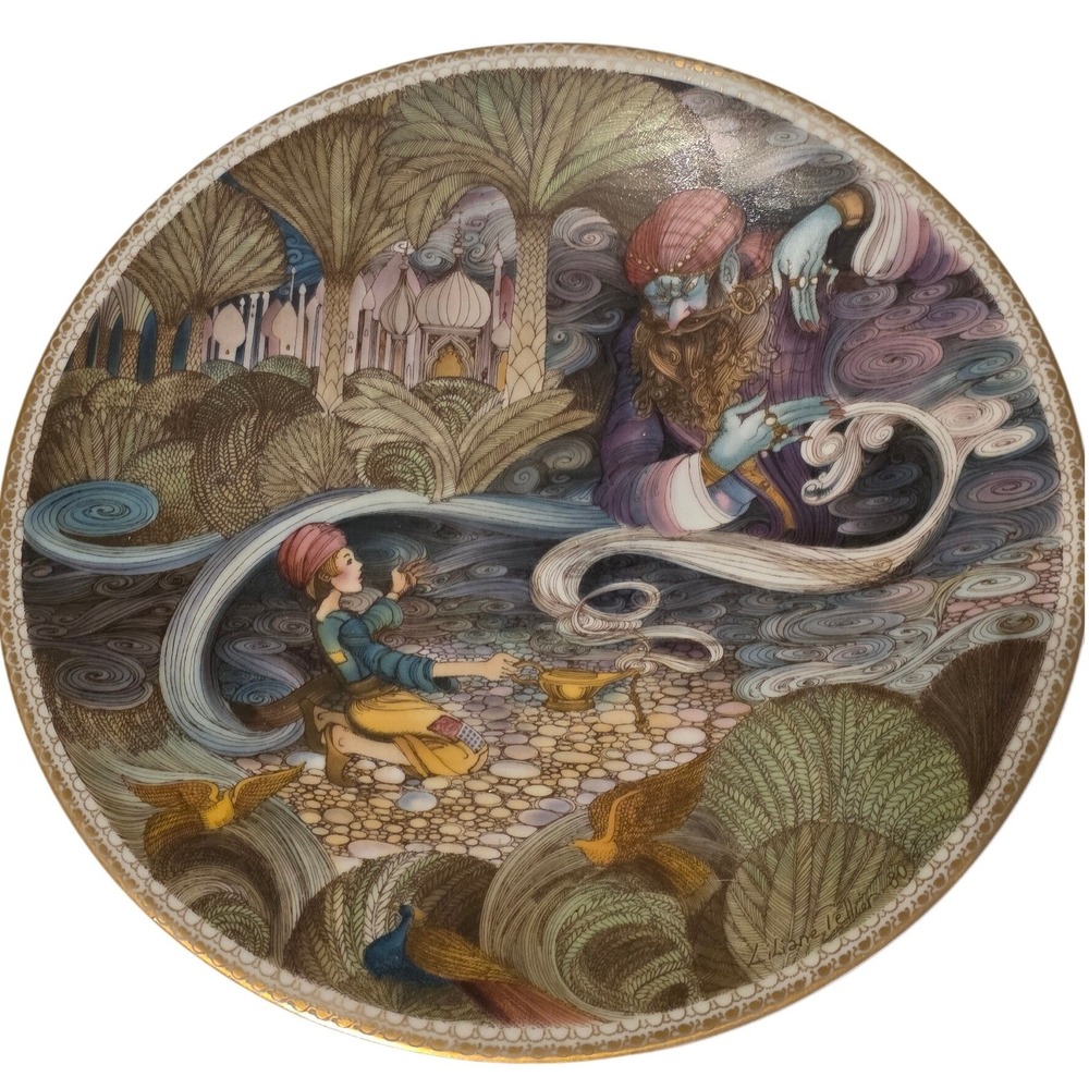 Vintage D'Arceau-Limoges Plate G. de L'Isle L'Histoire de‎ la Porcelaine 8.5"